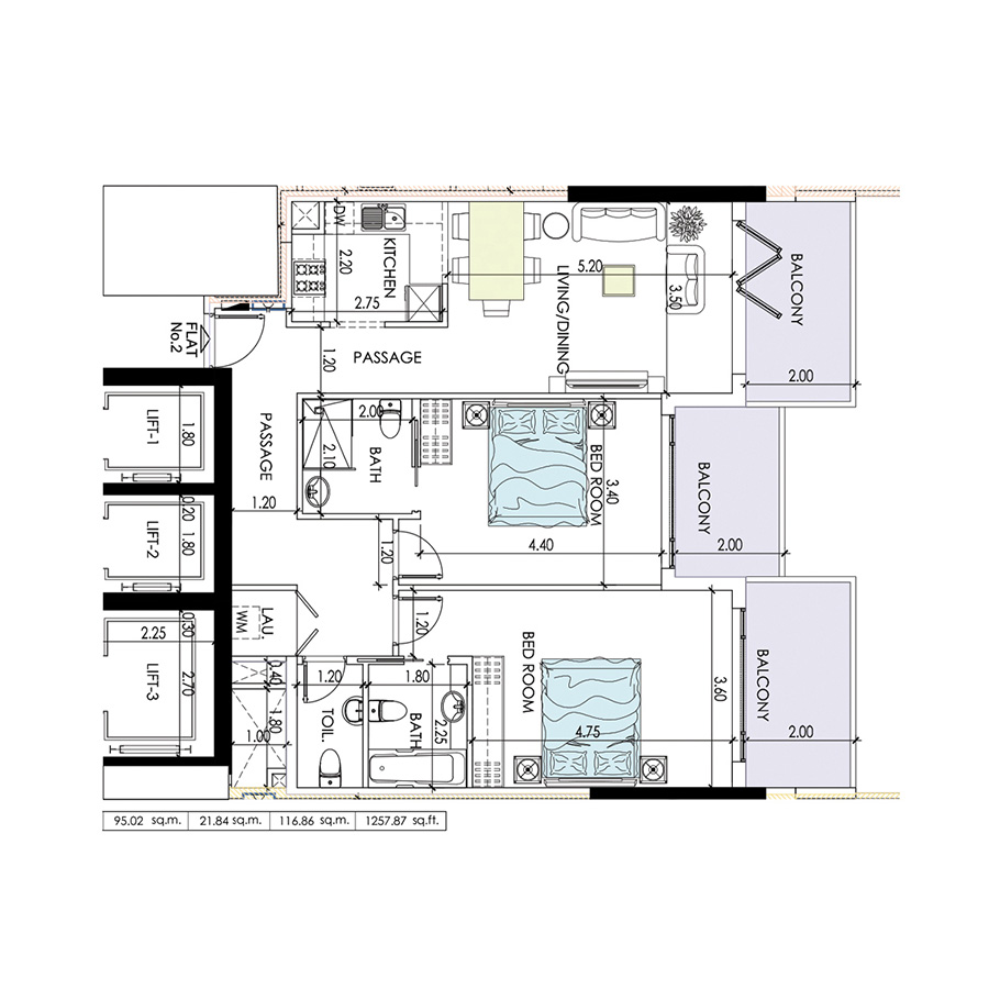2 Bedroom